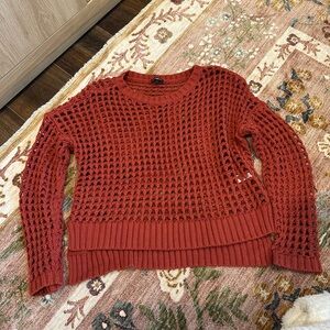 Express Women's Red Knit Sweater